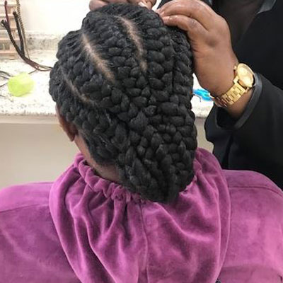 French Goddess Braids – Donan Hair Braiding